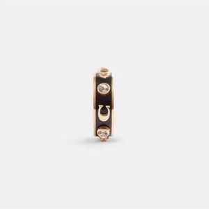 Coach Signature Enamel Stone Ear Cuff